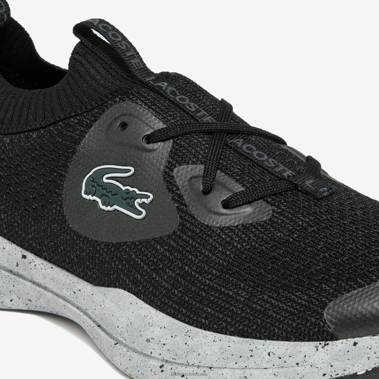 mujer Lacoste negro y blanco roto 454 tenis run spin eco textil N6XZ22726