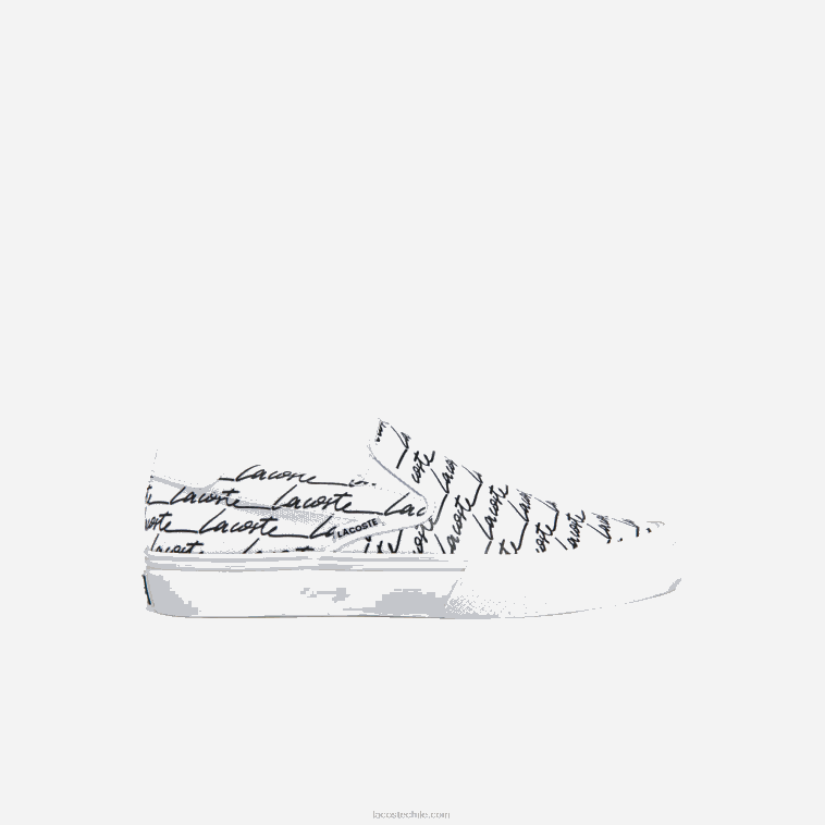 mujer Lacoste blanco y hueso 65t sin cordones impresos en lienzo con servicio de salto N6XZ22707 mujer Lacoste blanco y hueso 65t sin cordones impresos en lienzo con servicio de salto N6XZ22707