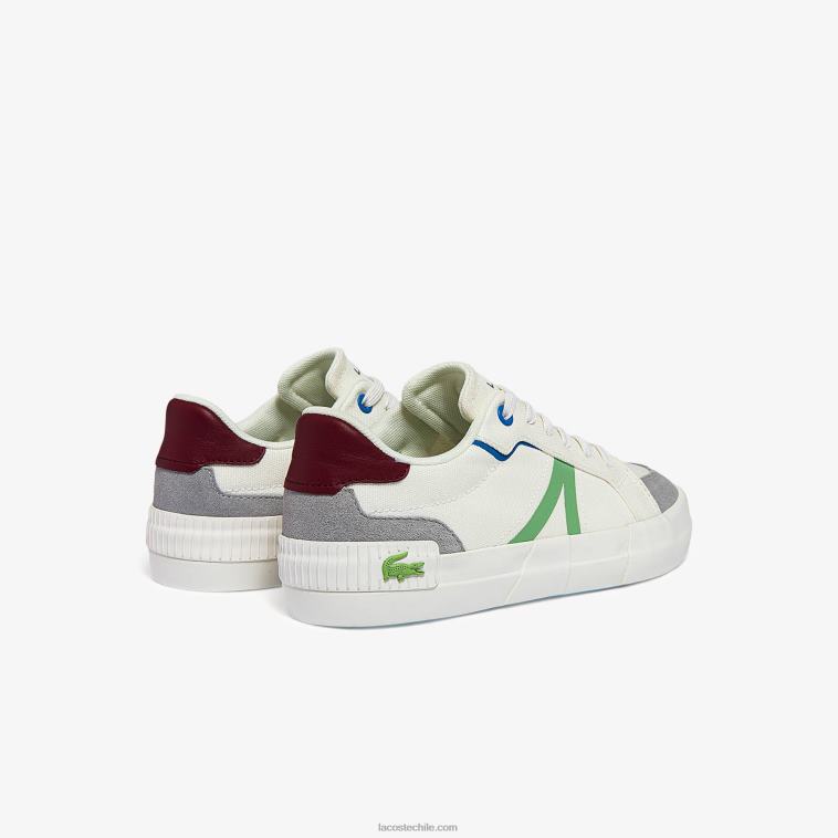 mujer Lacoste blanco y verde claro 2l6 zapatillas de lona l004 N6XZ22755