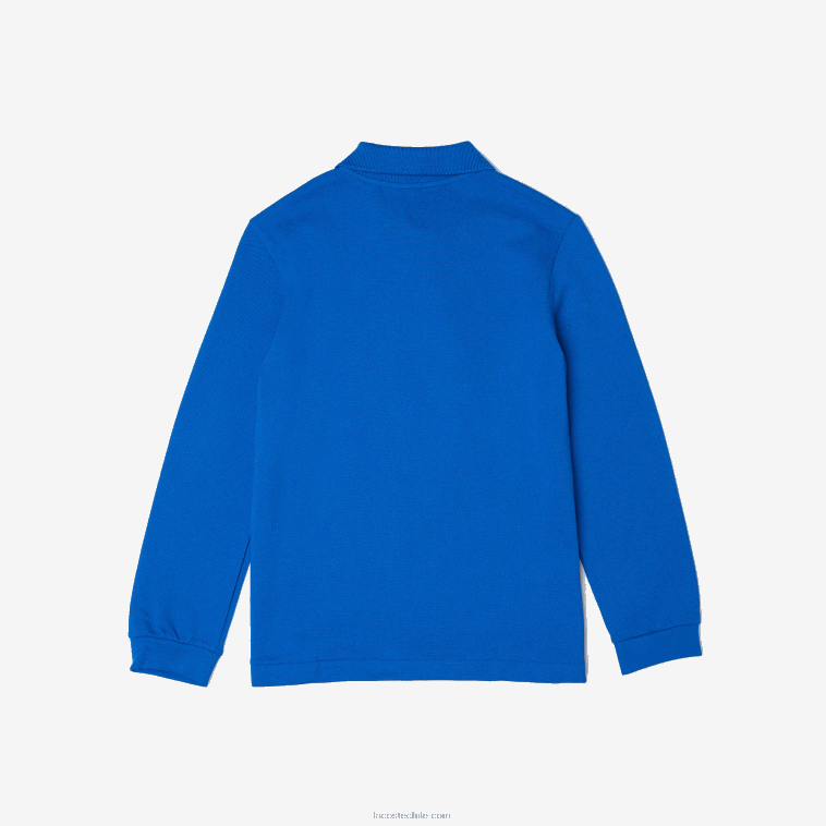 niños Lacoste azul k1q polo de petit piqué regular fit N6XZ22943