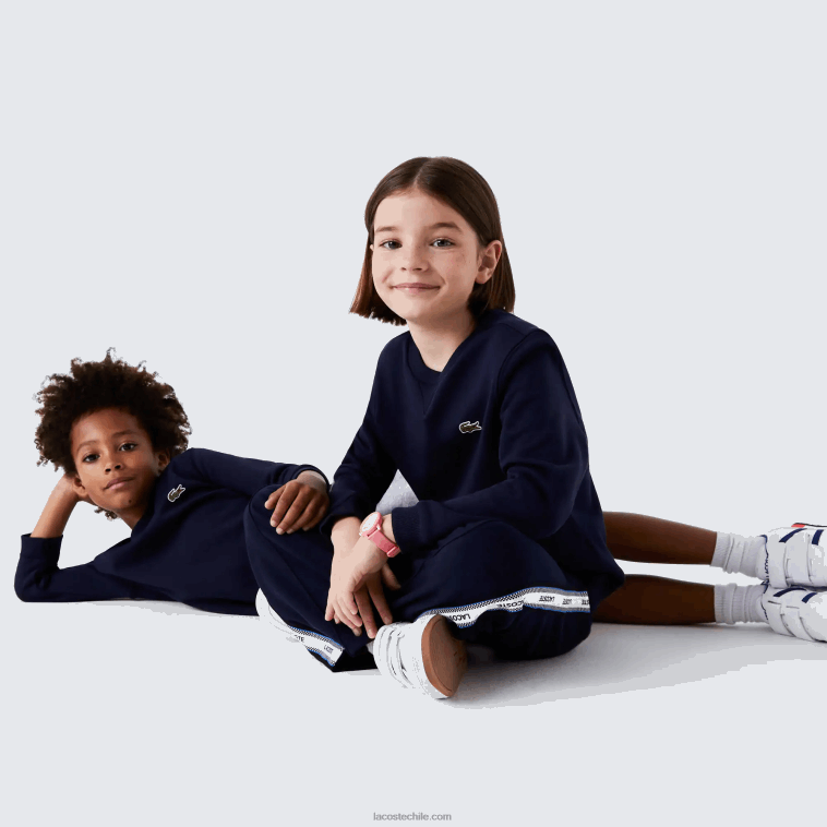 niños Lacoste azul marino 166 sudadera de felpa de algodón N6XZ22973