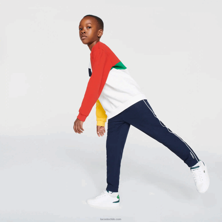 Niños Lacoste azul marino blanco 525 pantalones deportivos ligeros con ribete N6XZ23211 Niños Lacoste azul marino blanco 525 pantalones deportivos ligeros con ribete N6XZ23211