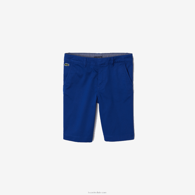 Niños Lacoste bdm azul bermudas de algodón elástico N6XZ23301 Niños Lacoste bdm azul bermudas de algodón elástico N6XZ23301