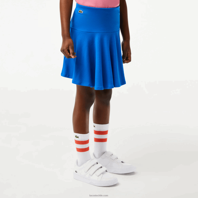 chicas Lacoste kxb azul minifalda elástica N6XZ23097