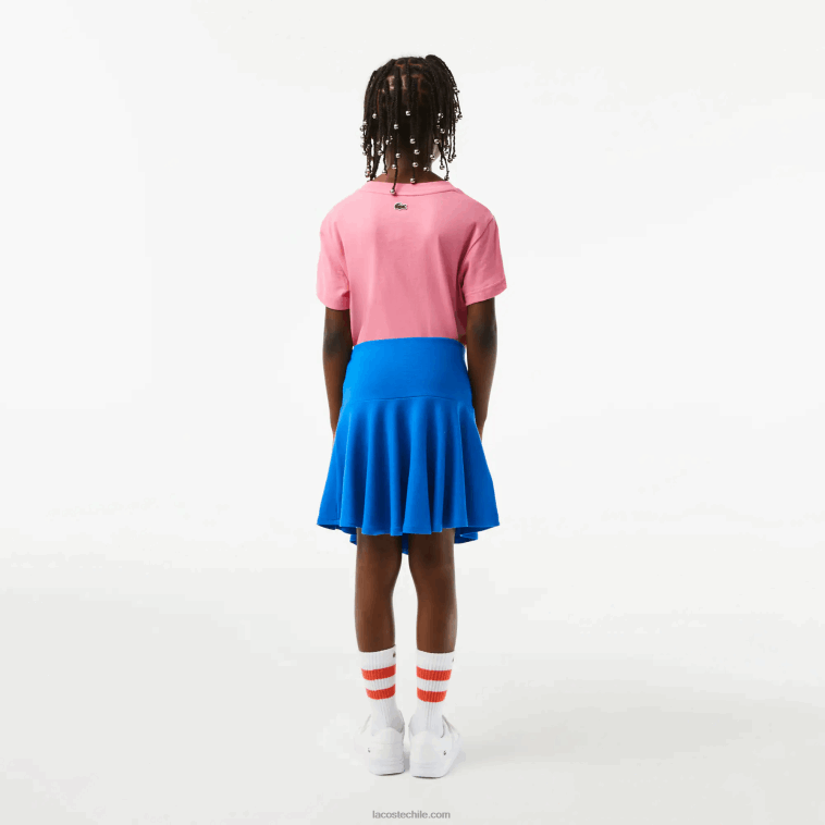 chicas Lacoste kxb azul minifalda elástica N6XZ23097