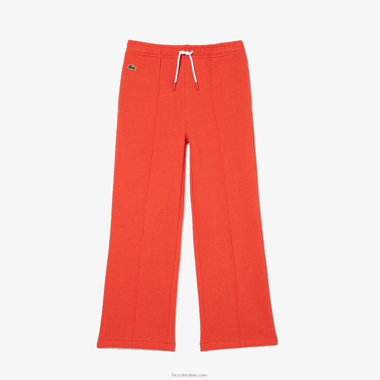 chicas Lacoste naranja 02k pantalones de chándal de pernera ancha N6XZ23059
