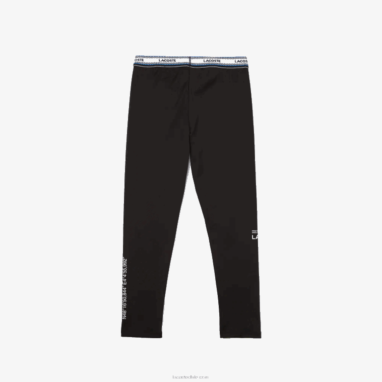 chicas Lacoste negro 031 leggins estampados en la cintura N6XZ23232