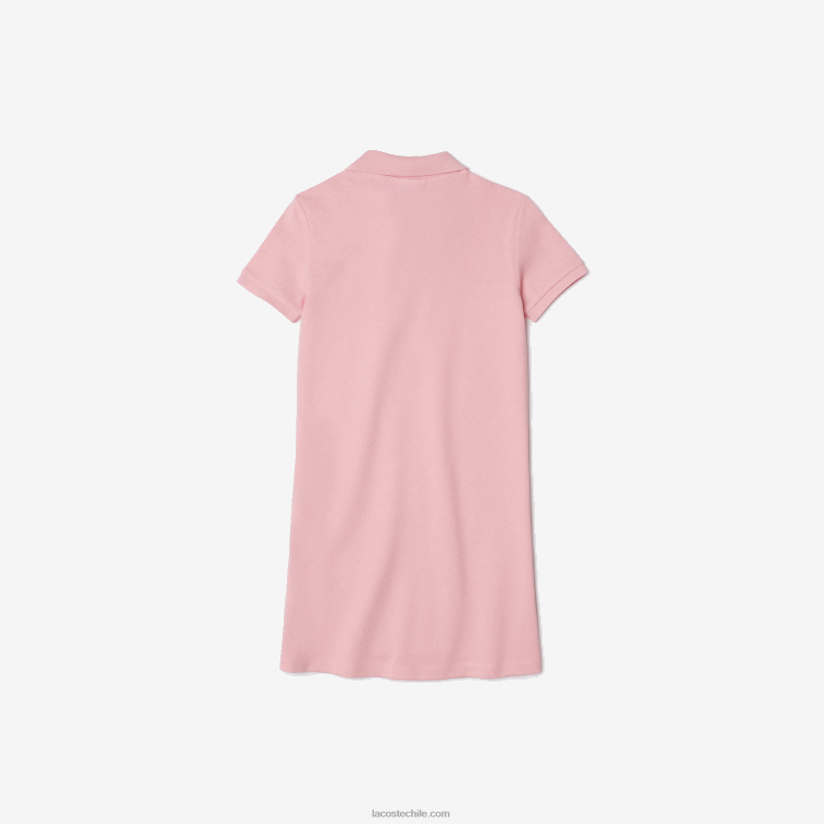 chicasrosa 7 años vestido polo de piqué de algodón de lacoste x minecraft N6XZ23297