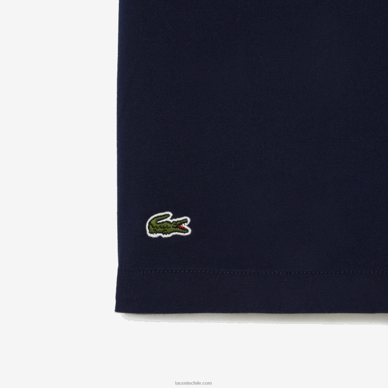 Niños Lacoste azul marino 166 bermudas de gabardina de algodón ligero N6XZ23106