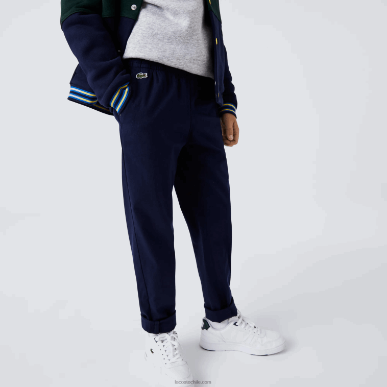 Niños Lacoste azul marino 166 chinos de gabardina de algodón stretch N6XZ23269