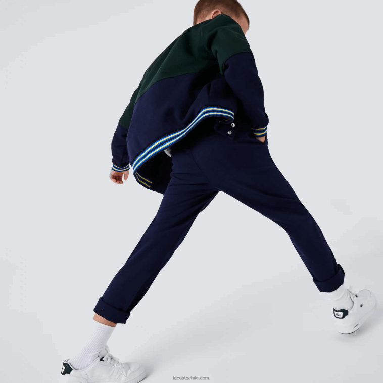 Niños Lacoste azul marino 166 chinos de gabardina de algodón stretch N6XZ23269