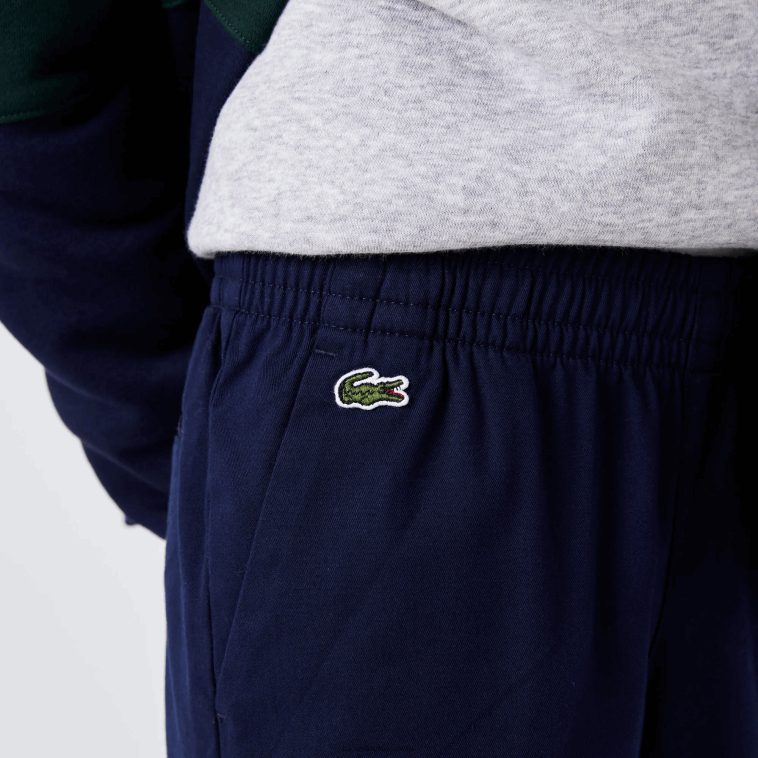 Niños Lacoste azul marino 166 chinos de gabardina de algodón stretch N6XZ23269