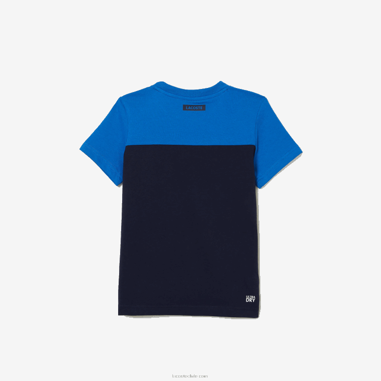 Niños Lacoste azul marino 976 camiseta de punto deportivo N6XZ23147
