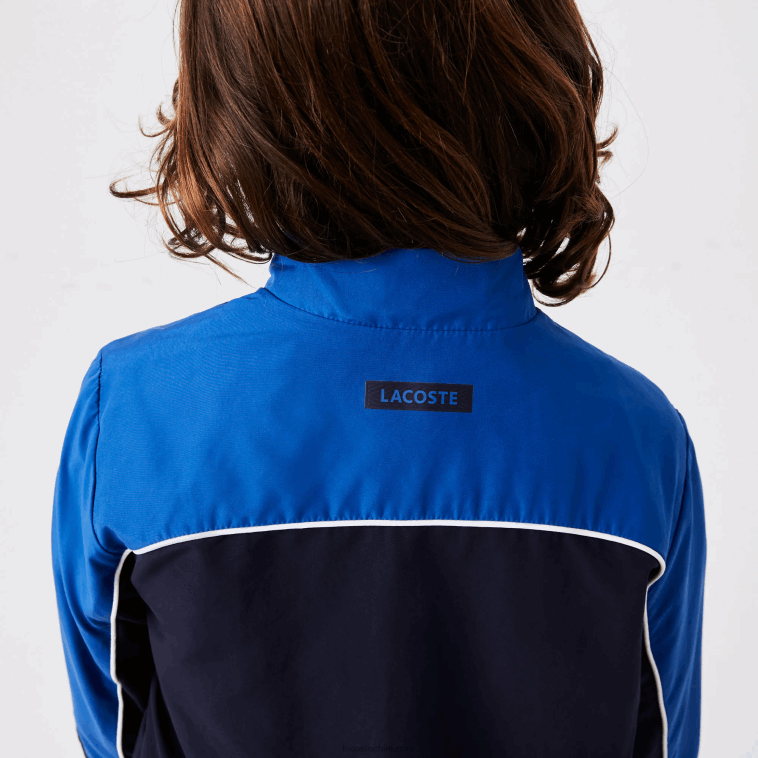 Niños Lacoste azul marino 976 chándal deportivo con bloques de color N6XZ23209
