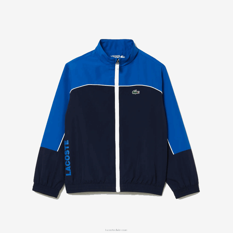Niños Lacoste azul marino 976 chándal deportivo con bloques de color N6XZ23209
