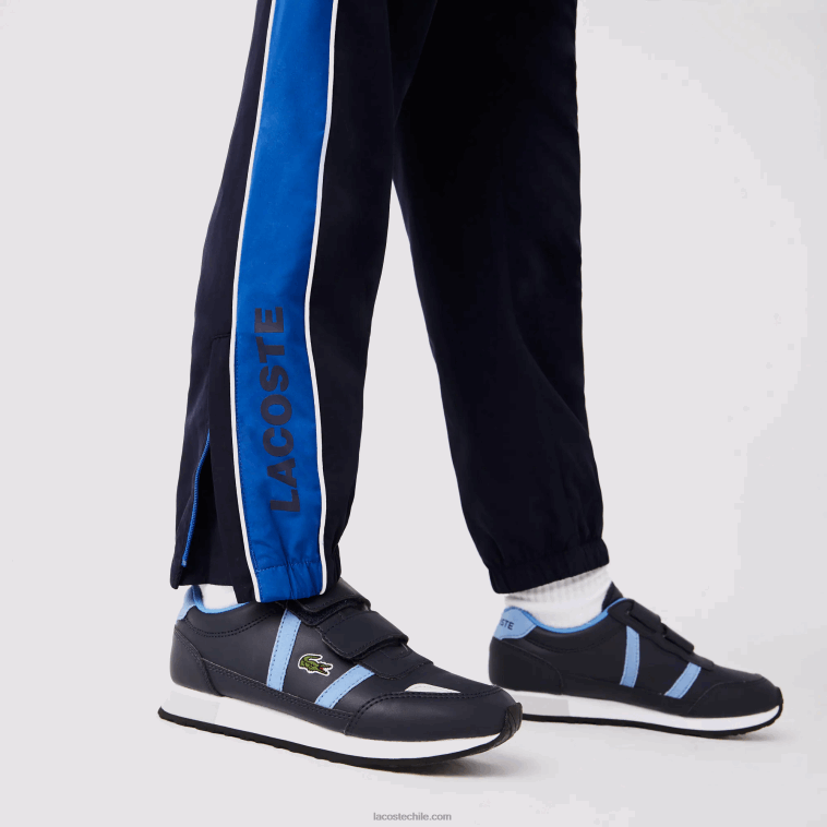 Niños Lacoste azul marino 976 chándal deportivo con bloques de color N6XZ23209