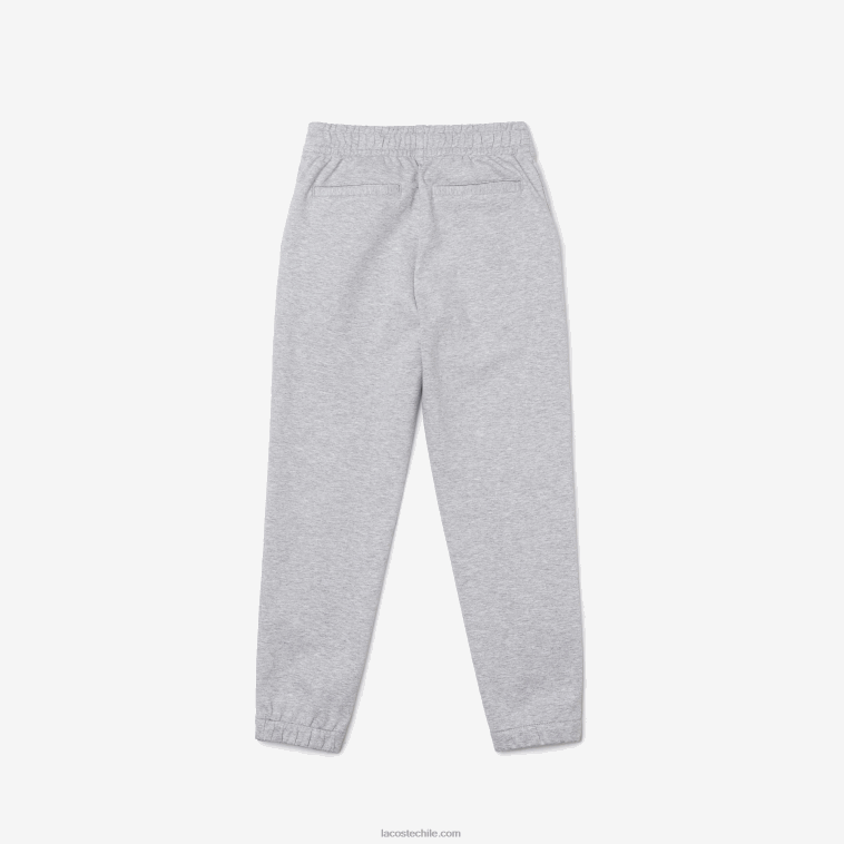 Niños Lacoste lomo gris cca chinos de algodón elástico con cintura elástica N6XZ23275