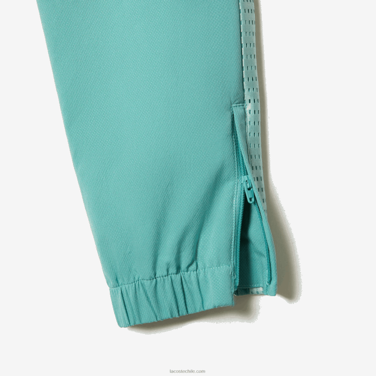 Niños Lacoste verde claro blanco amarillo xia jogger de tenis con bloques de color N6XZ23046
