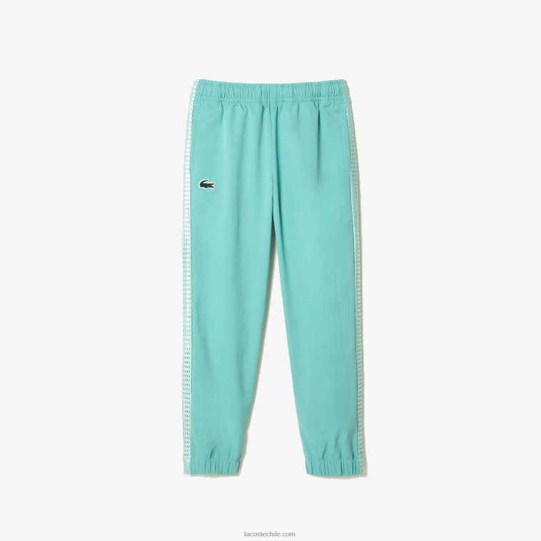 Niños Lacoste verde claro blanco amarillo xia jogger de tenis con bloques de color N6XZ23046