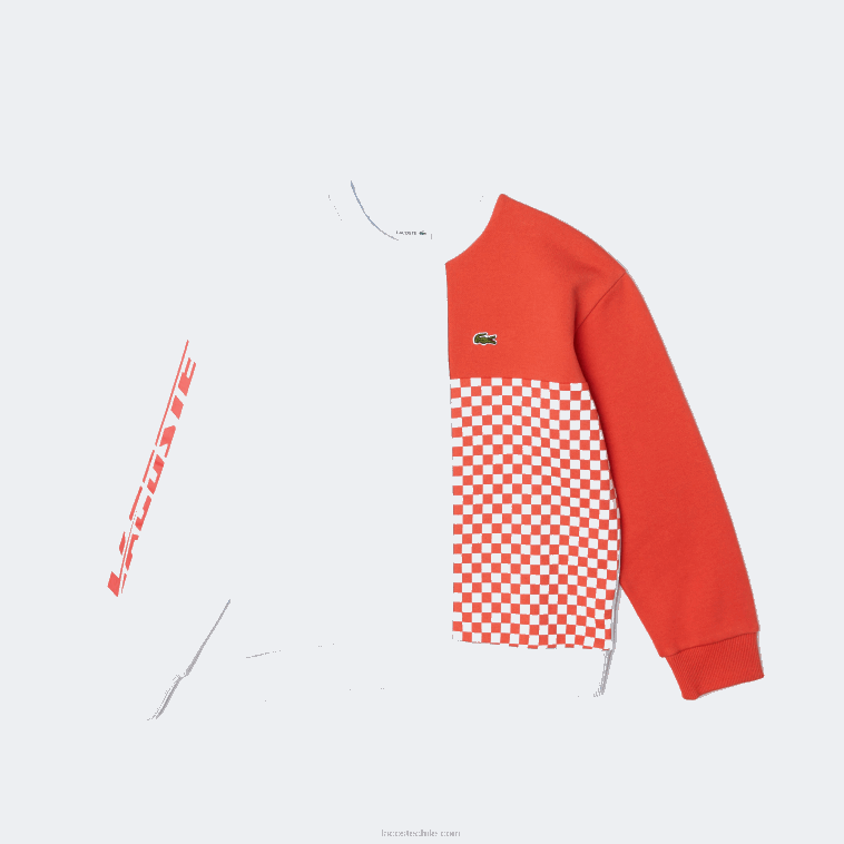 niños Lacoste azul claro naranja blanco edz sudadera con diseño colour block de algodón orgánico N6XZ23048 niños Lacoste azul claro naranja blanco edz sudadera con diseño colour block de algodón orgánico N6XZ23048