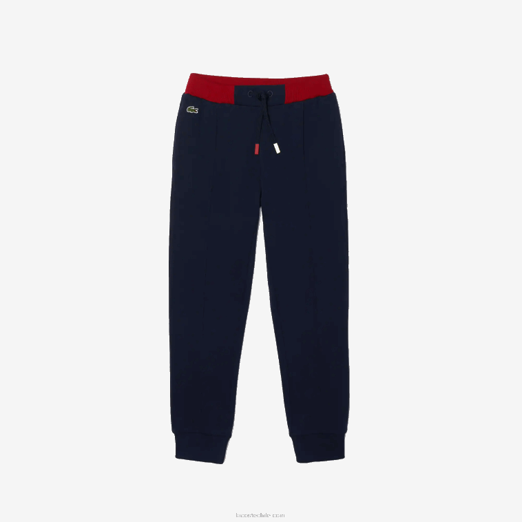 niños Lacoste azul marino 166 pantalones de chándal con cinturilla de color N6XZ23266