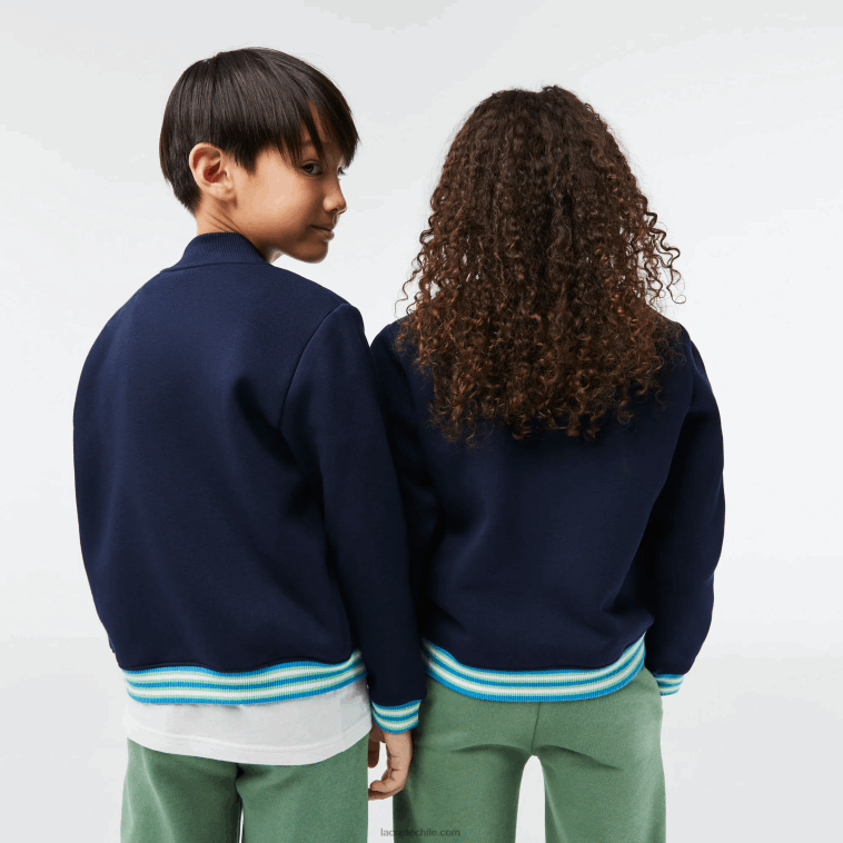 niños Lacoste azul marino 166 sudadera con botones N6XZ23044