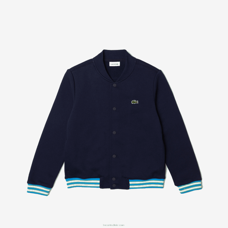 niños Lacoste azul marino 166 sudadera con botones N6XZ23044