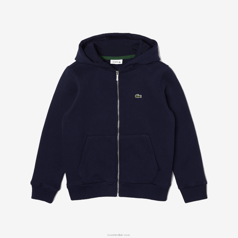 niños Lacoste azul marino 166 sudadera con capucha y bolsillo canguro N6XZ23189