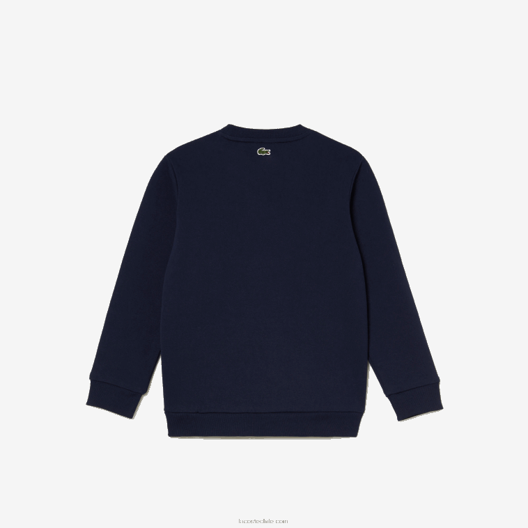 niños Lacoste azul marino blanco 525 sudadera color block con logo en contraste N6XZ23055