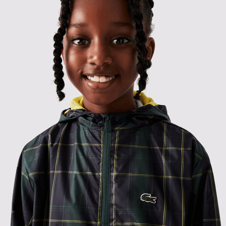 niños Lacoste azul marino verde amarillo 9dw cortavientos repelente al agua N6XZ23262