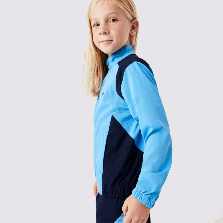 niños Lacoste azul marino y25 chándal deportivo de tenis con bloques de color N6XZ23186