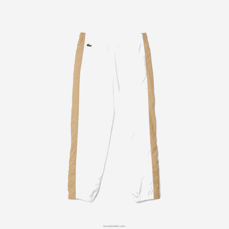 niños Lacoste beige blanco wn5 pantalones de chándal con banda en contraste N6XZ23224