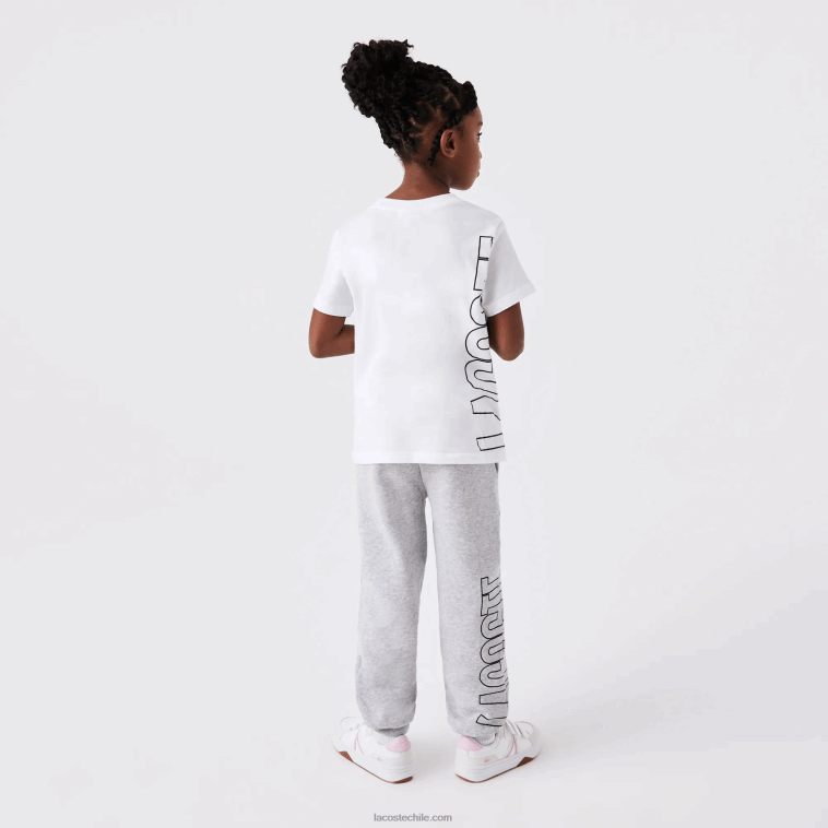 niños Lacoste blanco 001 camiseta oversize con logo N6XZ23158