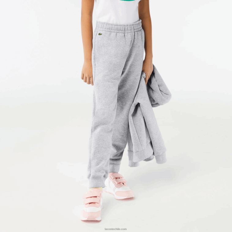niños Lacoste lomo gris cca pantalones de chándal con diseño colour block N6XZ23198