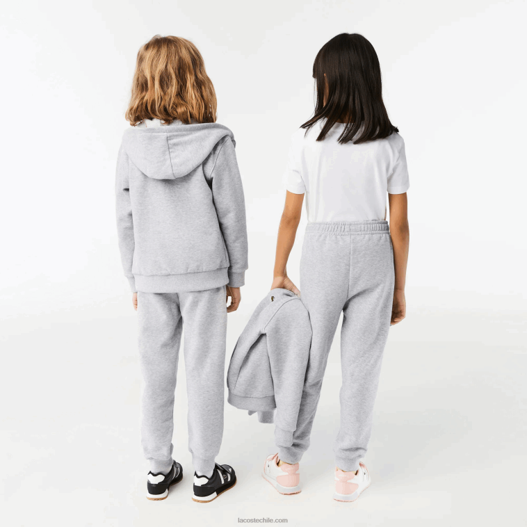 niños Lacoste lomo gris cca pantalones de chándal con diseño colour block N6XZ23198