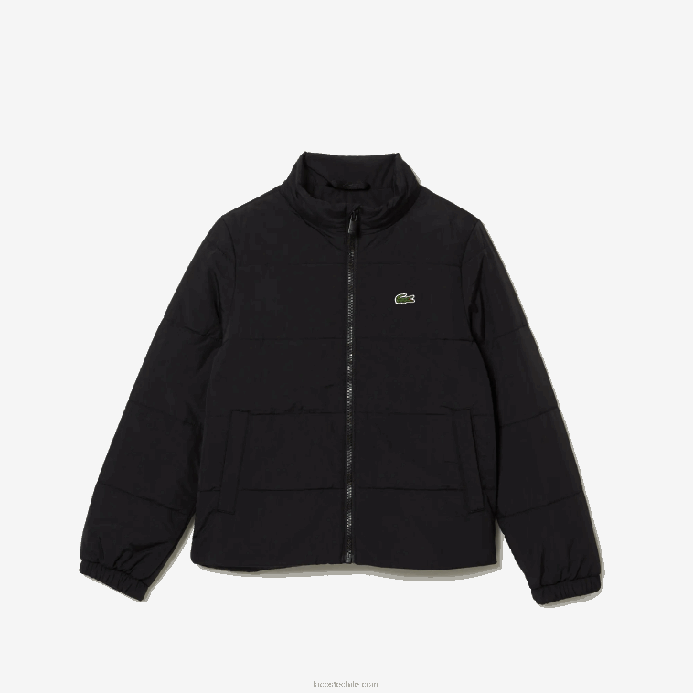 niños Lacoste negro 031 chaqueta abullonada N6XZ23238