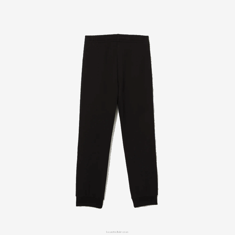 niños Lacoste negro azul 985 pantalones de chándal con bandas estampadas N6XZ23223