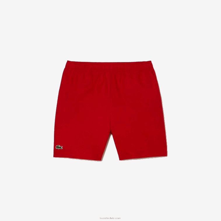 niños Lacoste rojo 240 pantalones cortos de deporte de diamantes N6XZ23073