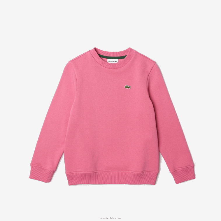 niños Lacoste rosa 2r3 sudadera de franela de algodón orgánico N6XZ23051