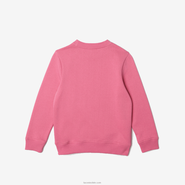niños Lacoste rosa 2r3 sudadera de franela de algodón orgánico N6XZ23051