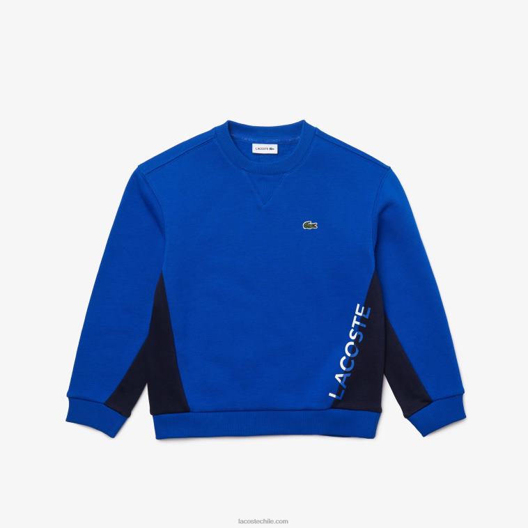Niños Lacoste azul marino mt5 sudadera polar con cuello redondo N6XZ23265 Niños Lacoste azul marino mt5 sudadera polar con cuello redondo N6XZ23265