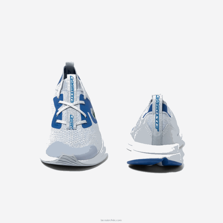 juniors Lacoste azul claro 52c tenis run spin de tejido de punto N6XZ23312