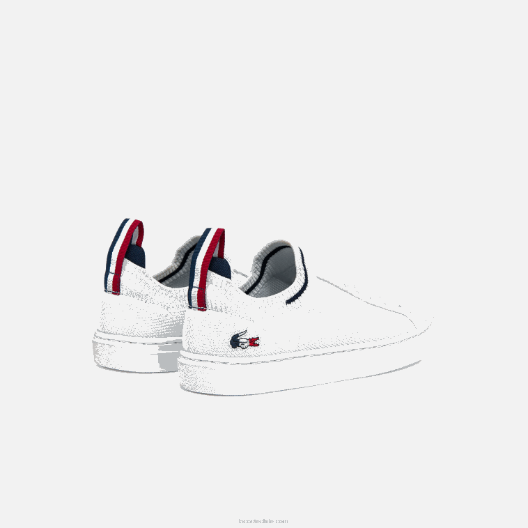 juniors Lacoste blanco/azul marino y rojo 407 tenis la piquee textil tricolor N6XZ23317