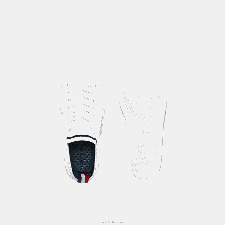 juniors Lacoste blanco/azul marino y rojo 407 tenis la piquee textil tricolor N6XZ23317