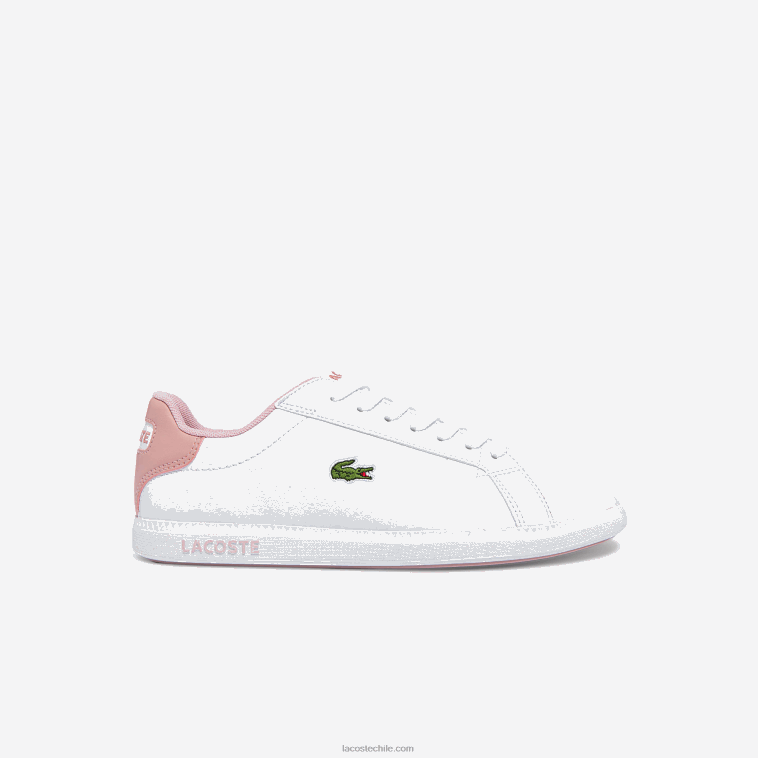 juniors Lacoste blanco y rosa claro 1y9 zapatillas graduadas sintéticas N6XZ23330 juniors Lacoste blanco y rosa claro 1y9 zapatillas graduadas sintéticas N6XZ23330