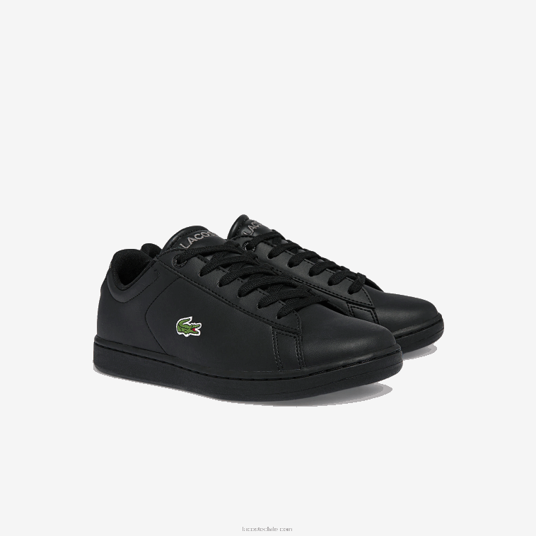 juniors Lacoste negro 02h tenis carnaby evo bl sintéticos N6XZ23328