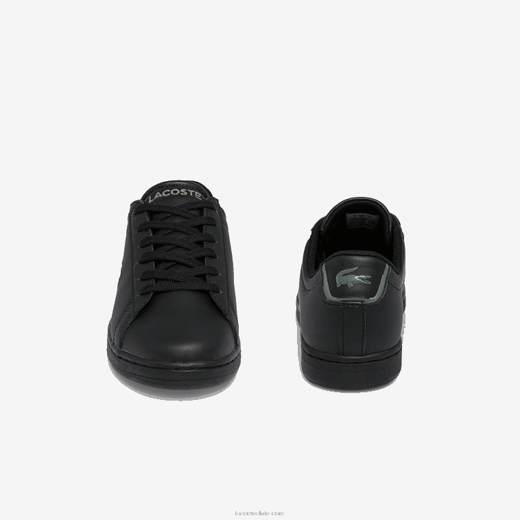juniors Lacoste negro 02h tenis carnaby evo bl sintéticos N6XZ23328