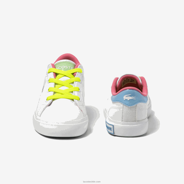 infantes Lacoste blanco/verde 082 tenis powercourt sintéticos color pop N6XZ22931