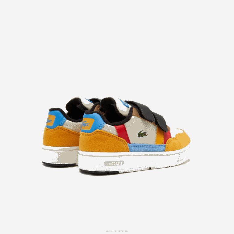 infantes Lacoste blanquecino y amarillo ht3 zapatos al aire libre sintéticos de invierno t-clip N6XZ22992