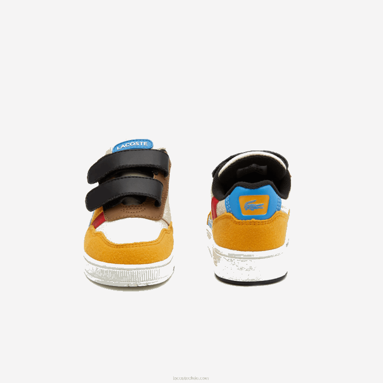 infantes Lacoste blanquecino y amarillo ht3 zapatos al aire libre sintéticos de invierno t-clip N6XZ22992
